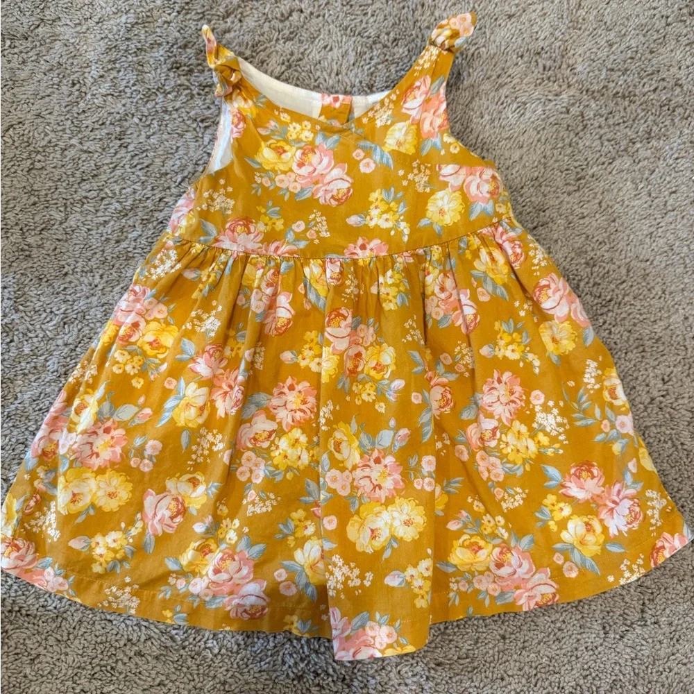 OshKosh B'gosh Floral Mustard Dress